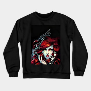 Crimson Zombie Doll Crewneck Sweatshirt